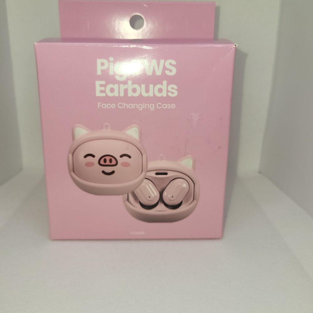 PiggyWS Earbuds with Face Changing Case